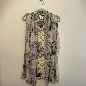 Coldwater Creek Sheer Open Vest